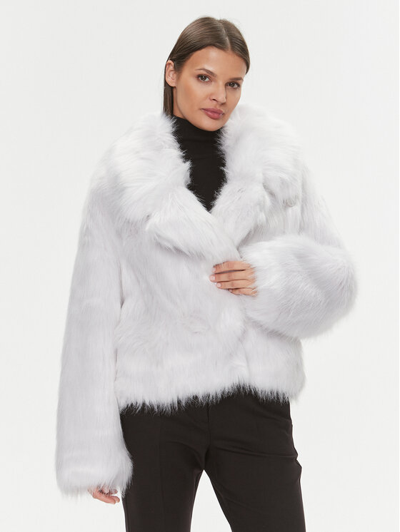 Patrizia Pepe Futro 2O0082/E036-W356 Szary Oversize