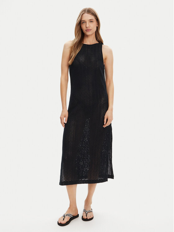 Roxy Sukienka plażowa ERJX603455 Czarny Regular Fit