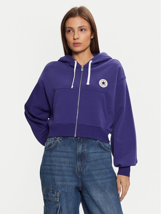 Converse Bluza Retro 10026150-A08 Niebieski Loose Fit