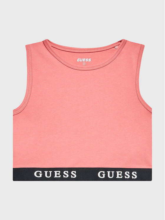Guess Top J2YI34 KABR0 Różowy Slim Fit