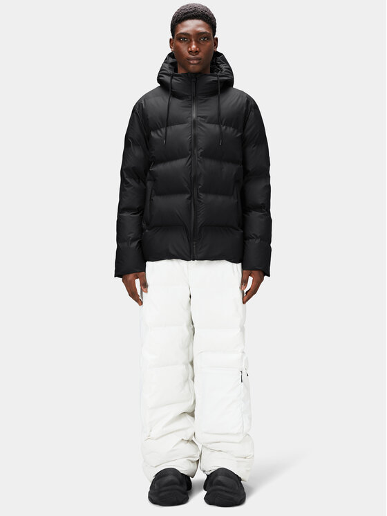 Rains Kurtka zimowa 15120 Czarny Regular Fit