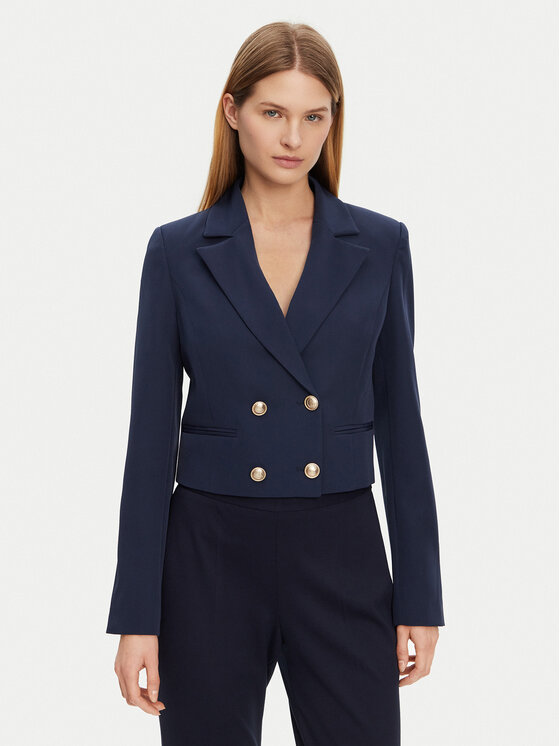 Guess Marynarka W5GN67 WH9Y2 Granatowy Regular Fit
