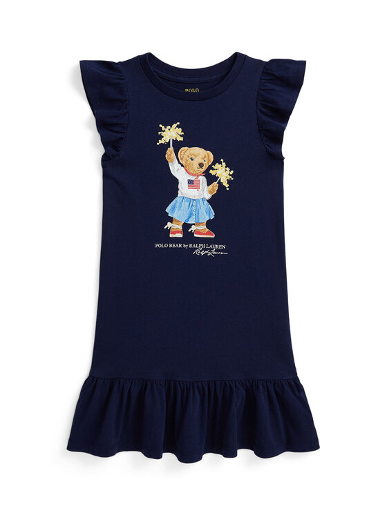 Polo Ralph Lauren Sukienka codzienna 312971136001 Granatowy Regular Fit