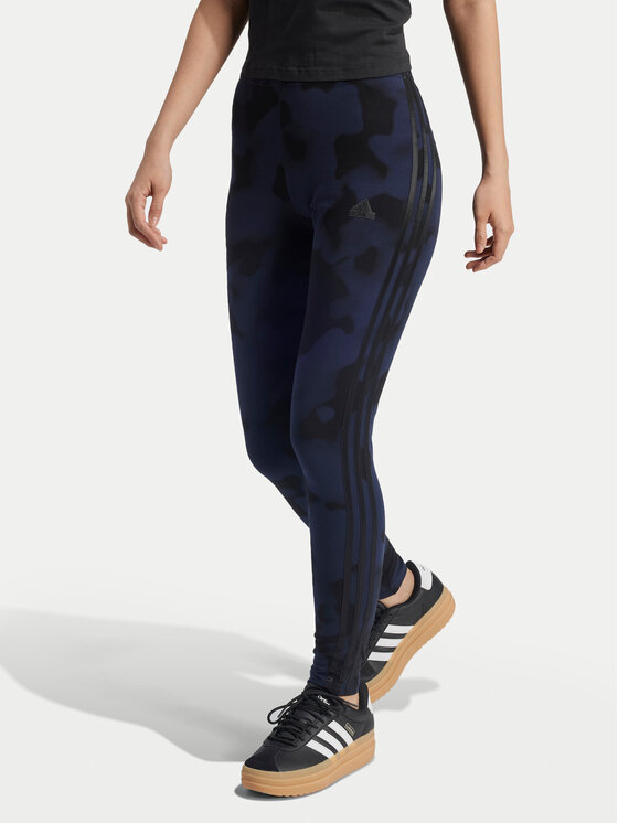 adidas Legginsy Future Icons 3-Stripes IW7713 Granatowy Slim Fit