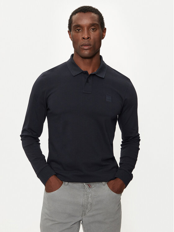 Boss Polo Passerby 50507704 Granatowy Slim Fit