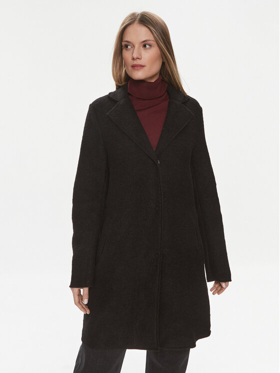 Culture Płaszcz wełniany Cubirgith 50106972 Czarny Classic Fit