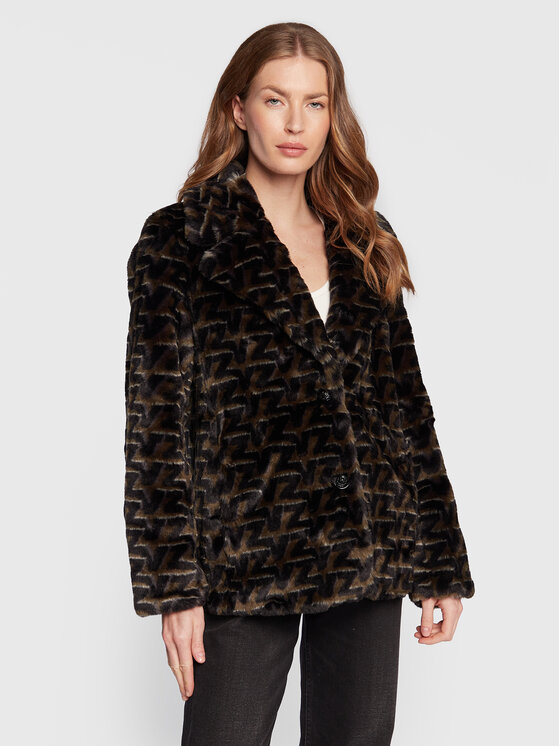 Zadig&Voltaire Futro Fera WWCO00177 Zielony Regular Fit