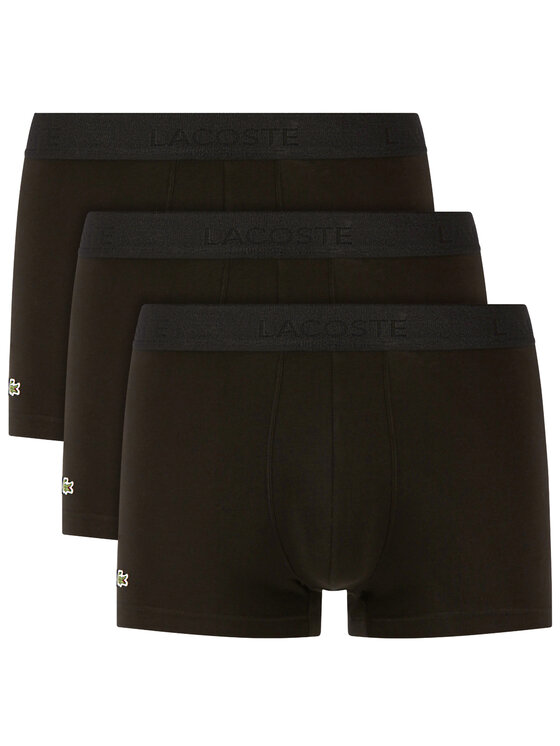 Lacoste Komplet 3 par bokserek 5H3407 Czarny
