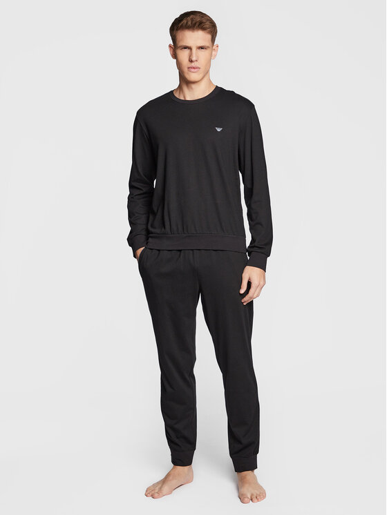 Emporio Armani Underwear Piżama 111928 2F561 00020 Czarny Regular Fit