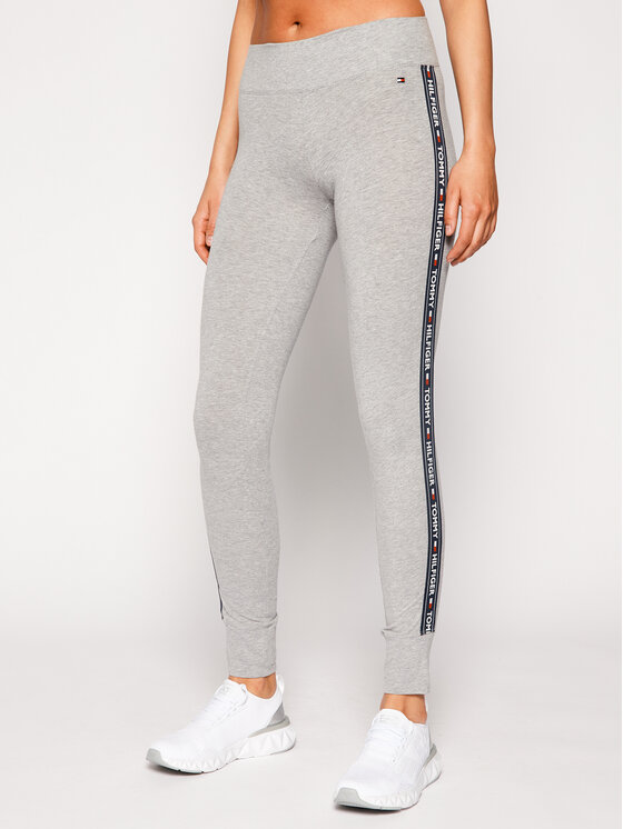 Tommy Hilfiger Legginsy UW0UW00563 Szary Slim Fit