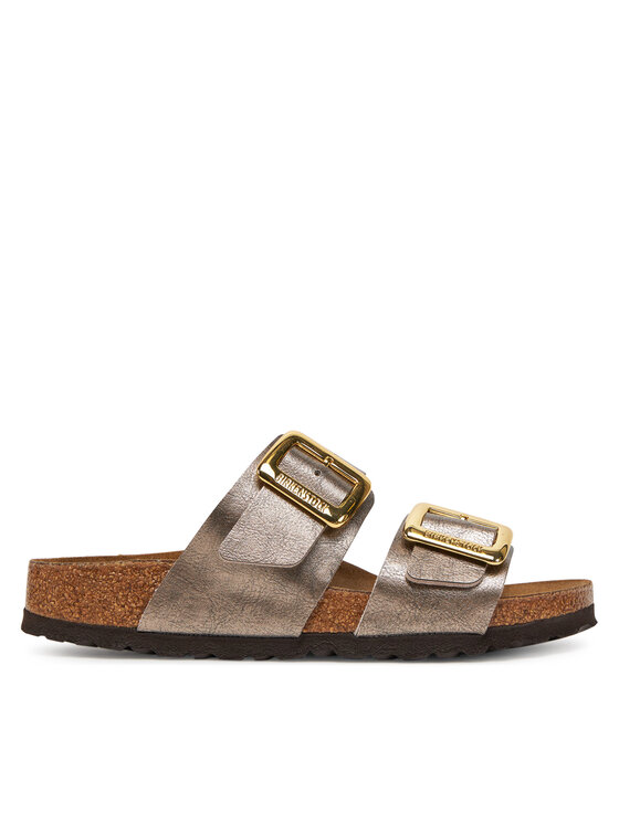 Birkenstock Klapki Sydney Cushion Buckle 1029372 Złoty