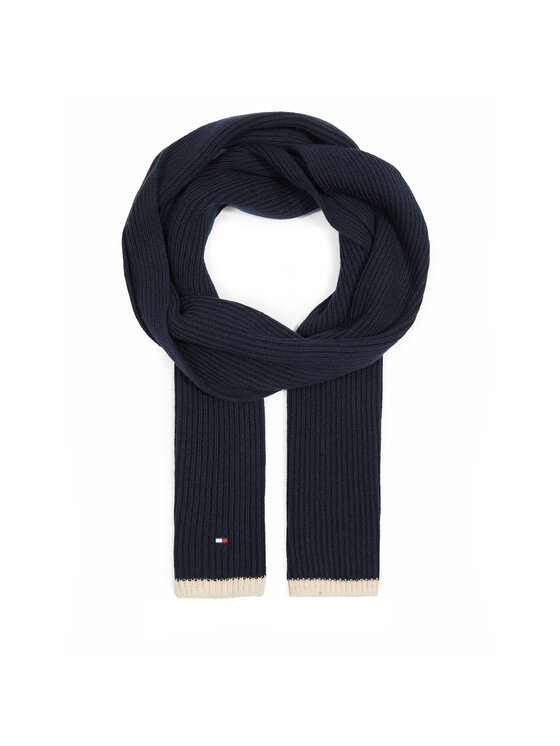 Tommy Hilfiger Szalik Block Flag Scarf AM0AM12061 Granatowy
