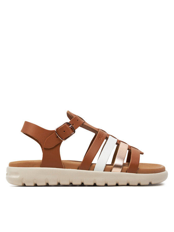 Geox Sandały J Sandal Soleima Gir J35GSB 043CF C6A7F S Brązowy