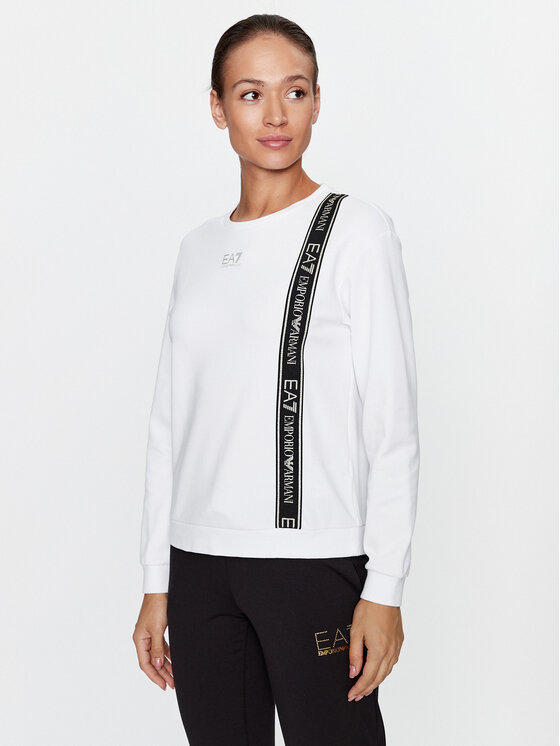 EA7 Emporio Armani Bluza 6RTM25 TJKWZ 1100 Biały Regular Fit