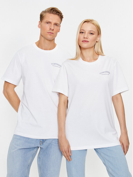 Converse T-Shirt Gf Retro Chuck Graphic Tee 2 10025913-A01 Biały Regular Fit