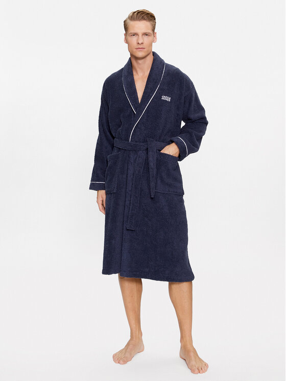 Jack&Jones Szlafrok 12245342 Granatowy