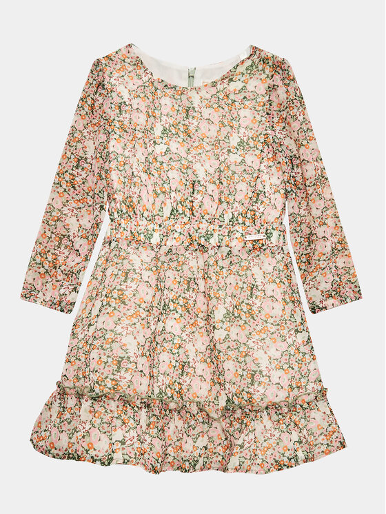 Guess Sukienka codzienna Chiffon K3YK11 WA2T0 Kolorowy Regular Fit