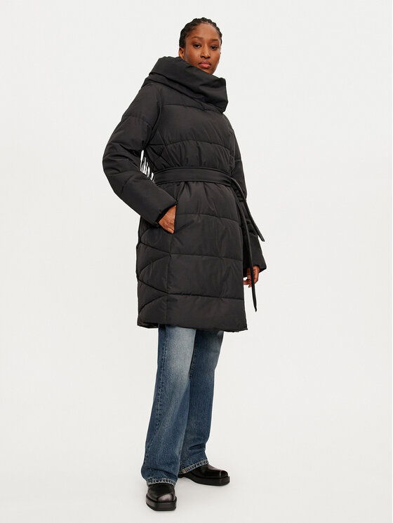 Vero Moda Kurtka zimowa Leonie Kate 10320520 Czarny Loose Fit