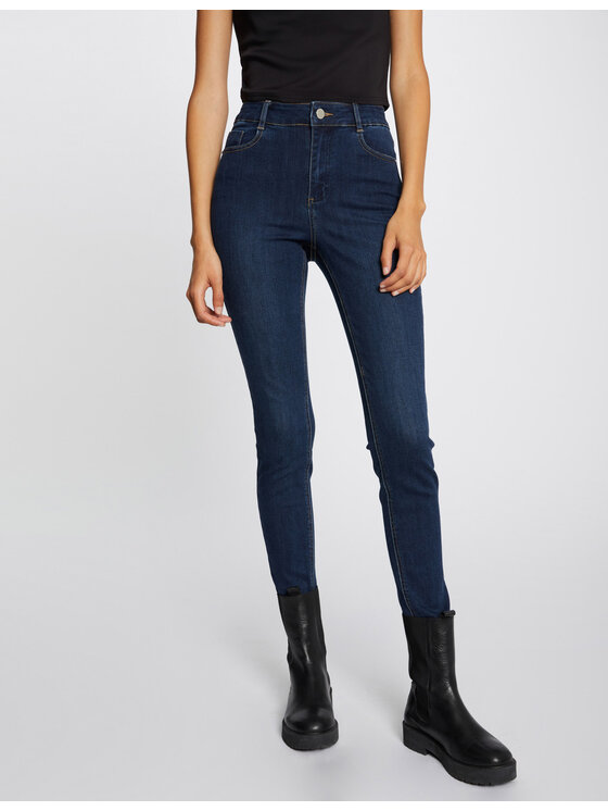 Morgan Jeansy 212-PAM Granatowy Skinny Fit