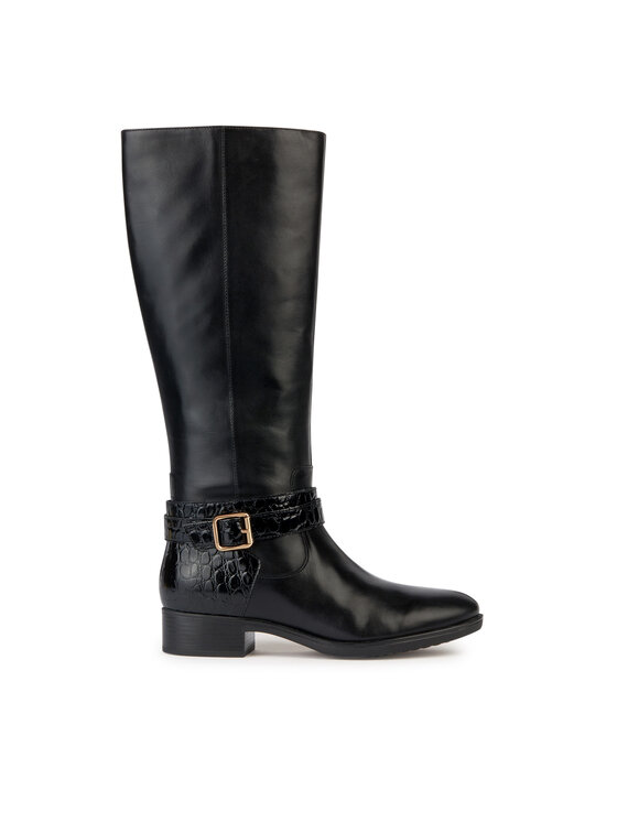 Geox Oficerki D Felicity D36G1A 04340 C9999 Czarny
