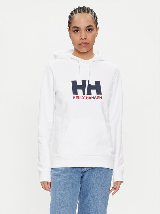 Helly Hansen Bluza Logo 2.0 34460 Biały Regular Fit