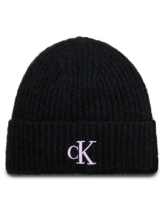 Calvin Klein Jeans Czapka Thick Embroidery Beanie K60K612321 Czarny