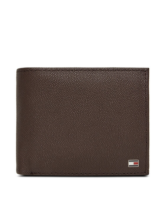 Tommy Hilfiger Duży Portfel Męski Th Flag Cc Flap And Coin AM0AM13520 Brązowy