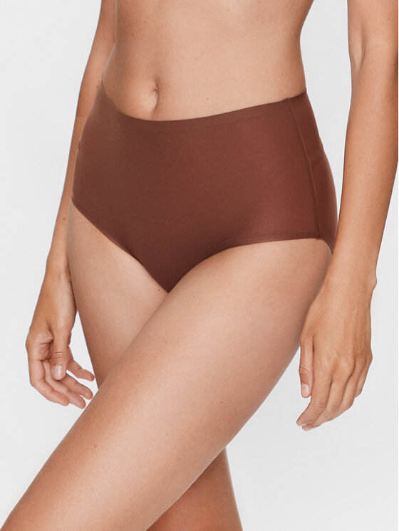 Chantelle Figi klasyczne z wysokim stanem Soft Stretch C26470 Brązowy