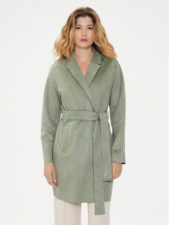 ONLY Płaszcz przejściowy Joline 15315660 Zielony Regular Fit
