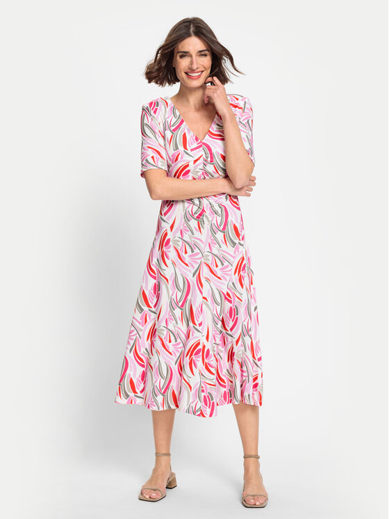 Olsen Sukienka codzienna 13001759 Kolorowy Regular Fit