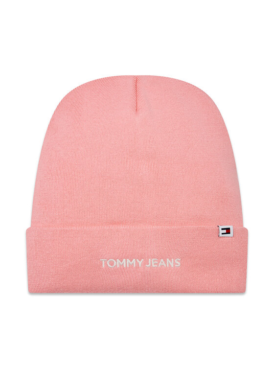 Tommy Jeans Czapka Tjw Linear Logo Beanie AW0AW15843 Różowy