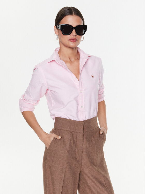 Polo Ralph Lauren Koszula 211891377002 Różowy Regular Fit