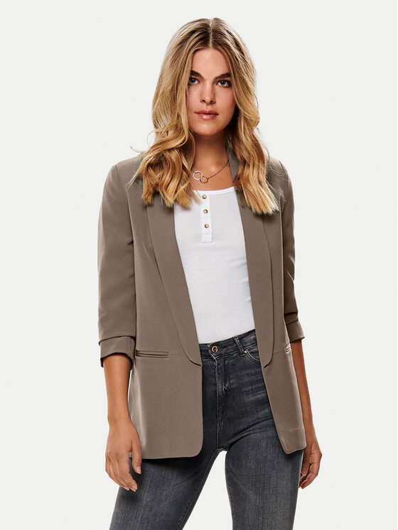 ONLY Marynarka Elly 15197451 Brązowy Regular Fit