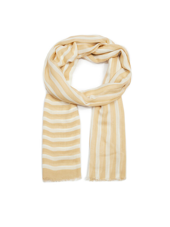 Tommy Hilfiger Szal Essential Flag AW0AW16031 Beżowy