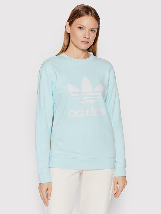 adidas Bluza Treofil Crew HL6678 Niebieski Regular Fit
