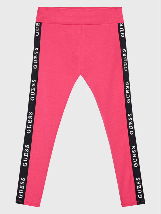Guess Legginsy J2YB09 KABR0 Różowy Slim Fit