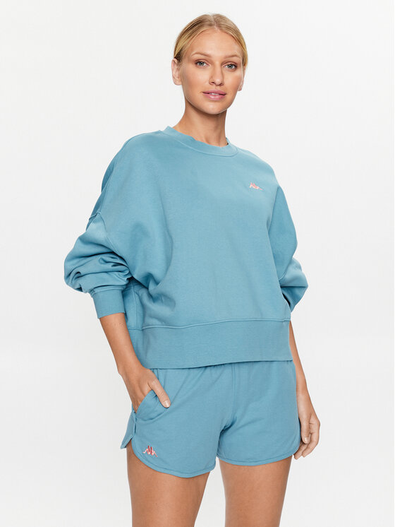Kappa Bluza 313022 Niebieski Loose Fit