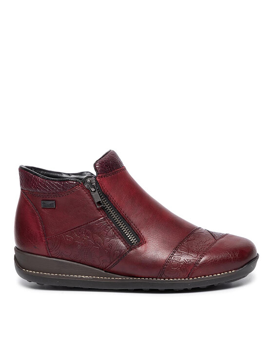 Rieker Botki 44281-35 Bordowy