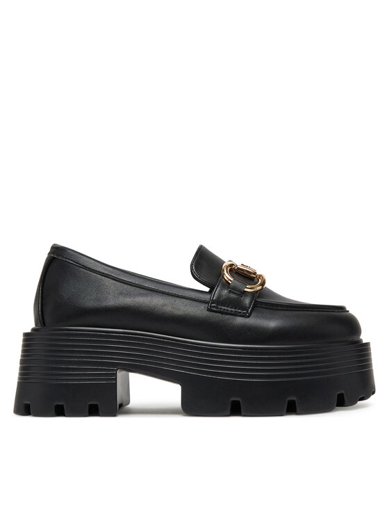 DeeZee Loafersy 23106-1 Czarny
