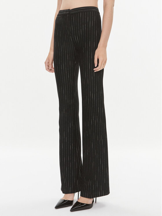 Pinko Spodnie materiałowe Hulka 100054 A1AQ Czarny Wide Leg