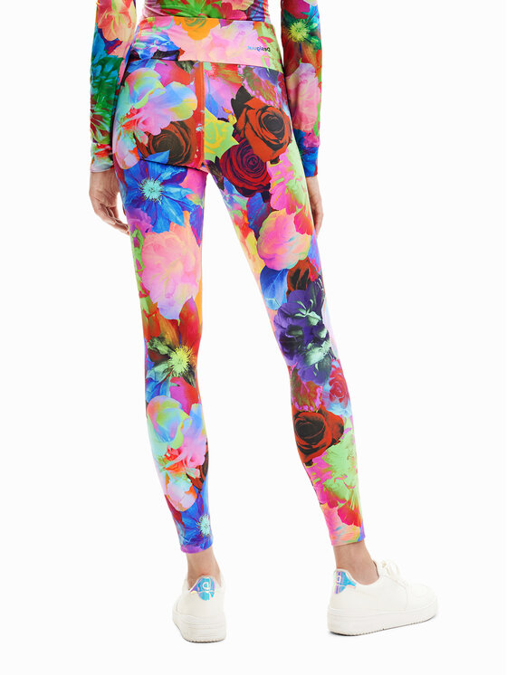 Desigual Legginsy Tulipa 23SWKK07 Kolorowy Slim Fit