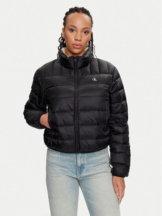Calvin Klein Jeans Kurtka puchowa J20J222585 Czarny Regular Fit