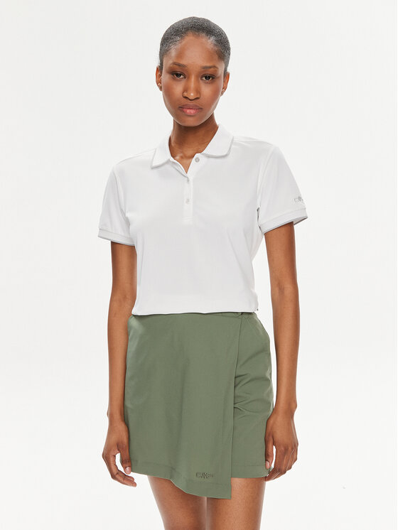 CMP Polo 31T5066 Biały Regular Fit