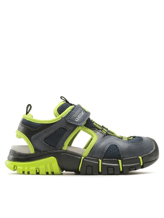Geox Sandały J Sandal Dynomix Boy J35GHA014MEC0749 S Granatowy