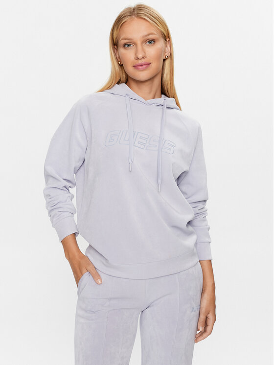 Guess Bluza Euphemia V2BQ01 KBC00 Niebieski Regular Fit
