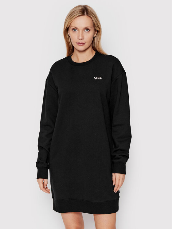 Vans Sukienka dzianinowa Flying V Bff VN0A5LNV Czarny Relaxed Fit