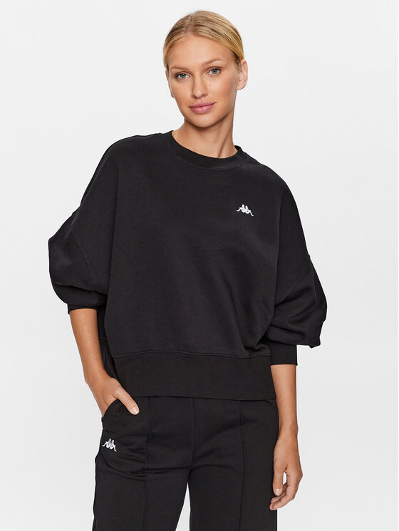 Kappa Bluza 313022 Czarny Loose Fit
