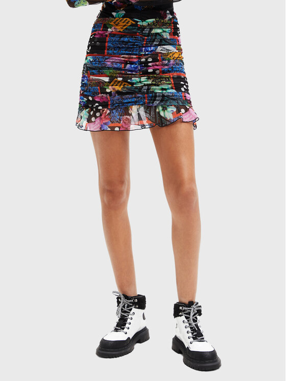 Desigual Spódnica mini MONSIEUR CHRISTIAN LACROIX Party 22WWFK04 Kolorowy Slim Fit