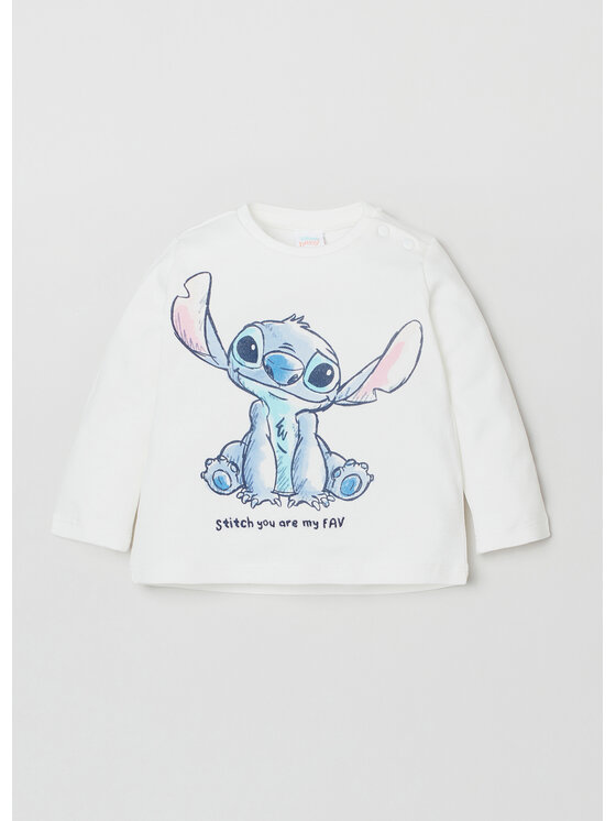 OVS Bluzka DISNEY 1615077 Biały Regular Fit
