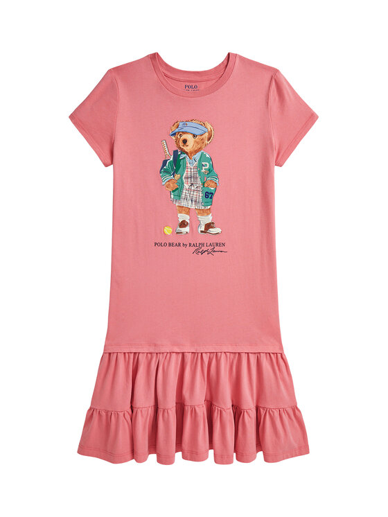 Polo Ralph Lauren Sukienka codzienna 313971130001 Różowy Regular Fit